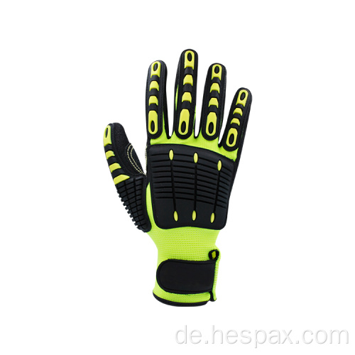 Hspax geschnitten resistente Maschine Anti -Impact -TPR -Handschuhe